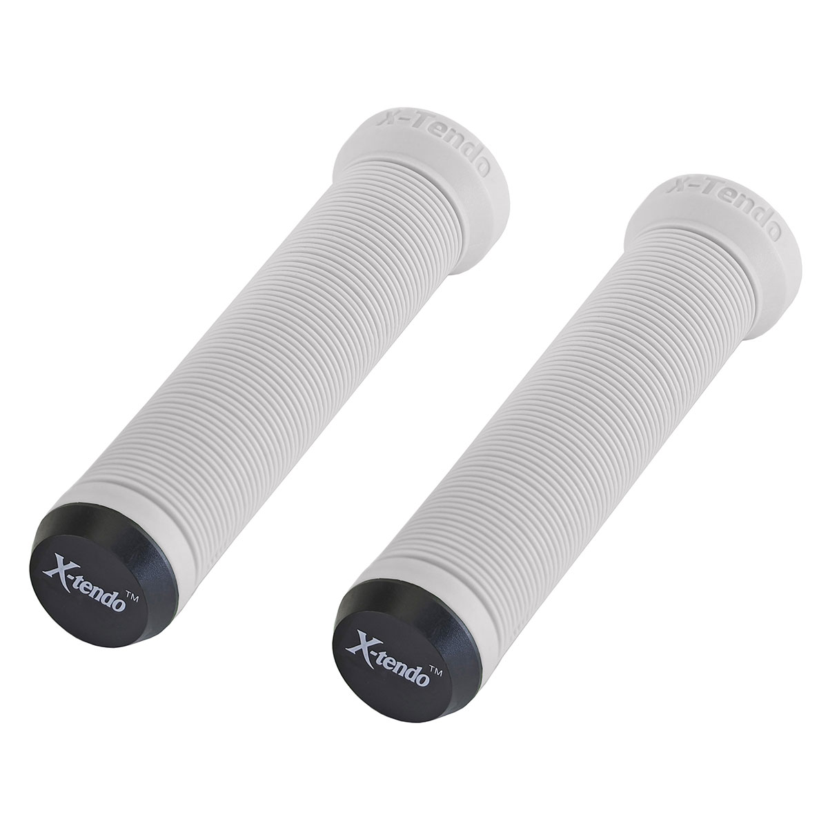 Extended Grips 7/8 long 135mm W/Plug White.