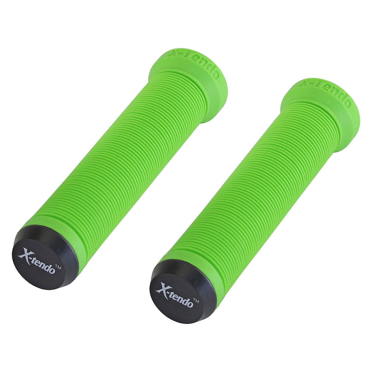 Extended Grips 7/8 long 135mm W/Plug Green.