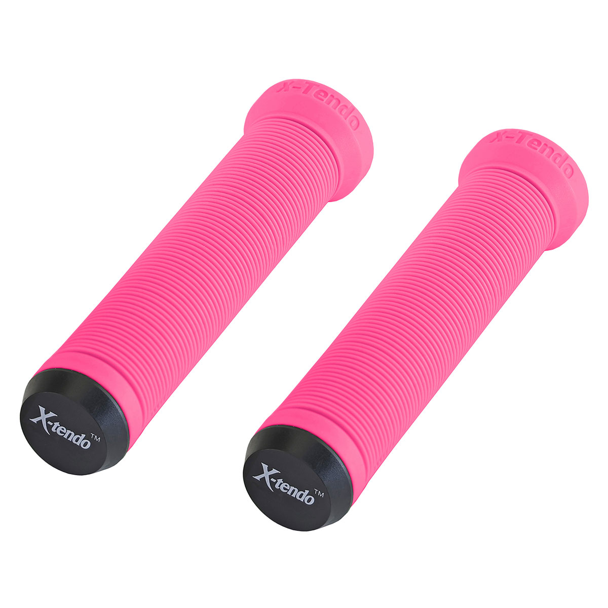 Extended Grips 7/8 long 135mm W/Plug Pink.