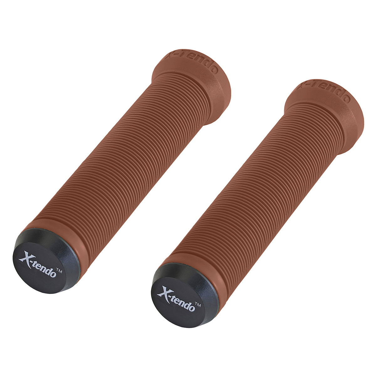 Extended Grips 7/8 long 135mm W/Plug Brown.