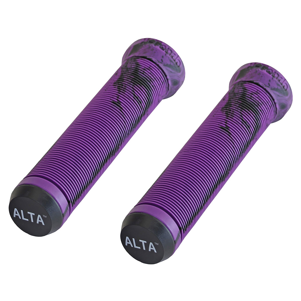Alta Extended Grips 7/8 long 135mm W/Plug Purple/Black.