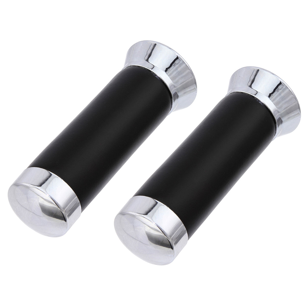 Grips 7/8 long 130mm Vinyl Cll-m2 Black/Chrome.