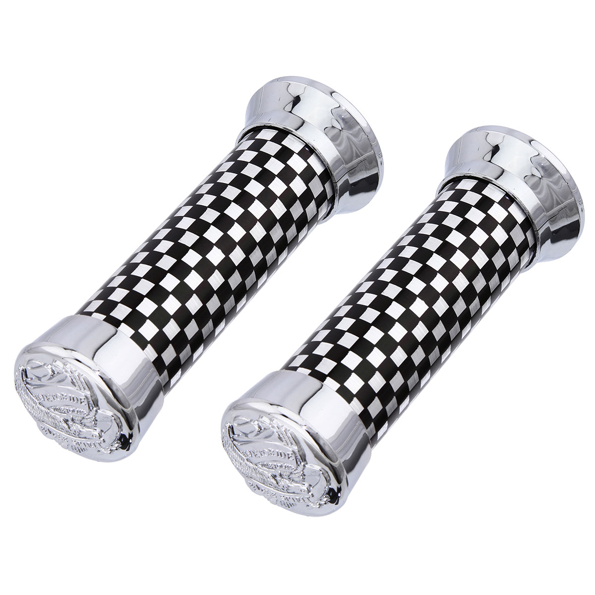 Grips 7/8 long 135mm 279 Black/Chrome Eagle.