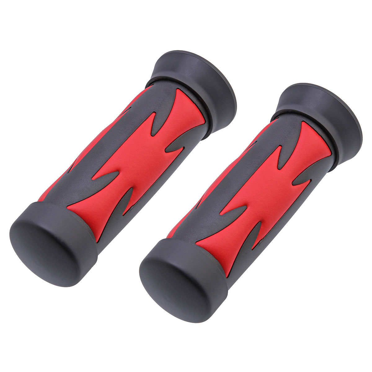 Grips 7/8 long 135mm Iron Cross Black/Red.