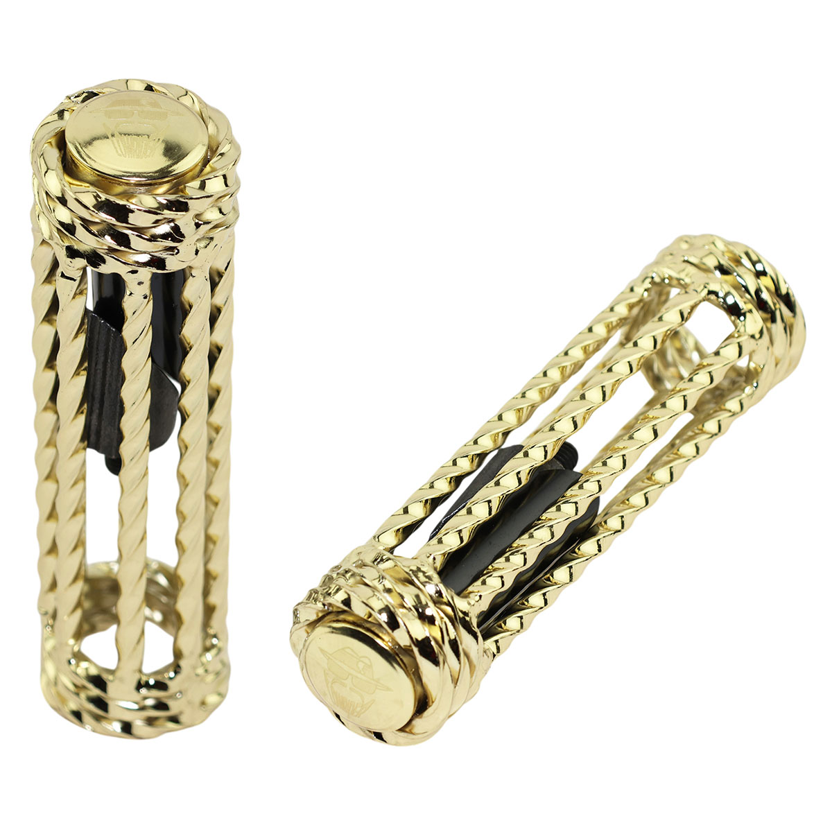 Lowrider Triple/8 Twisted Grips 7/8 long 125mm Gold.