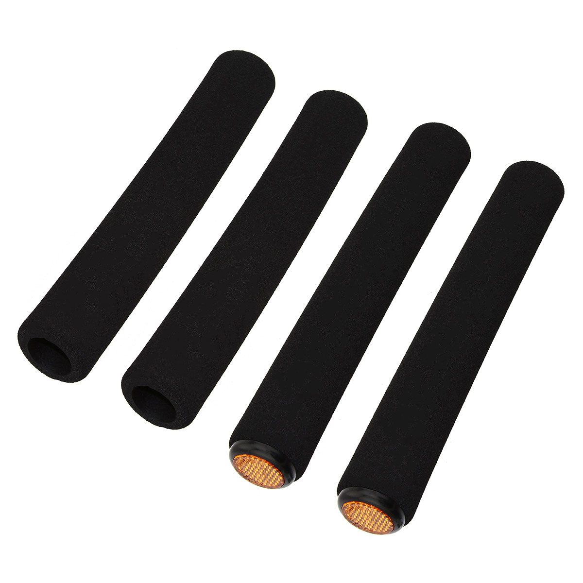 Road Foam Grips 7/8 long 219mm 4-Piece Set Black.