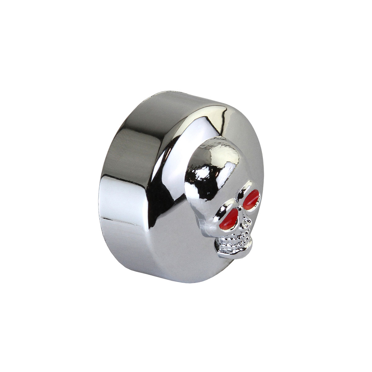 Handlebar Grips End Plugs Skull Chrome.