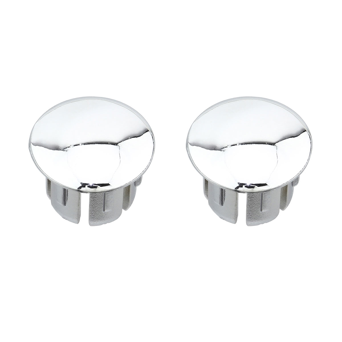 Handlebar Grips End Plugs Chrome.