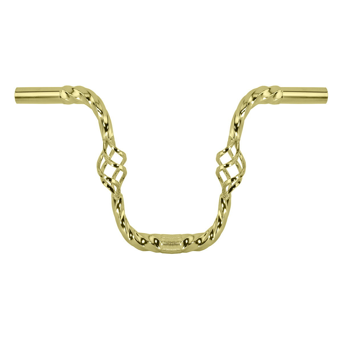 Cage Twisted Handlebar 9 25.4mm Gold.