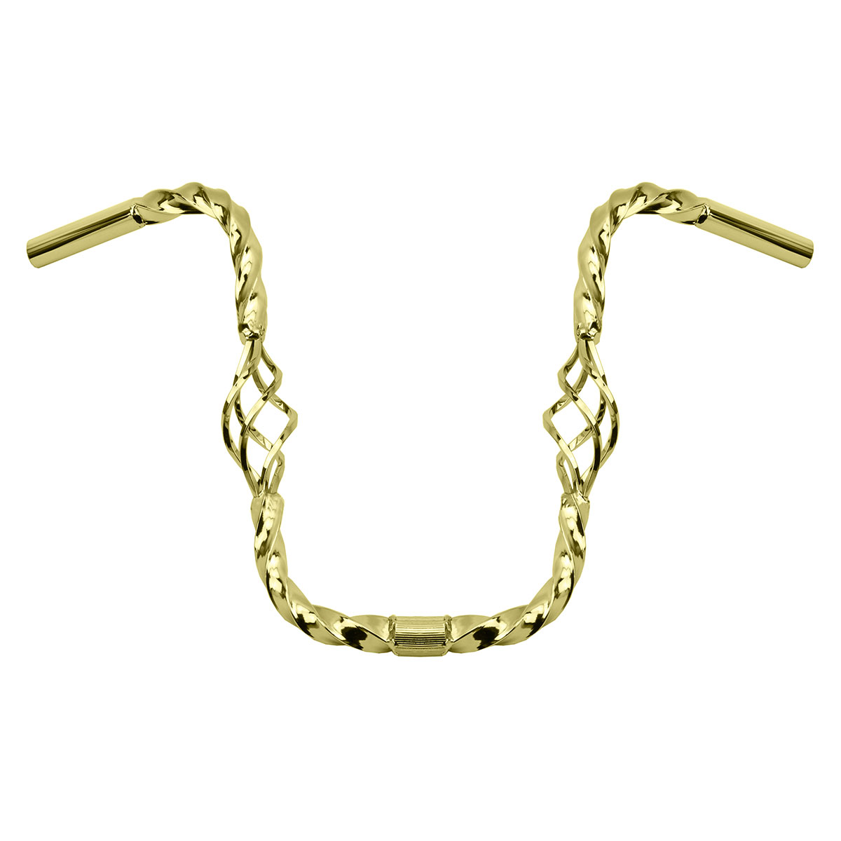 Cage Twisted Handlebar 13 25.4mm Gold.