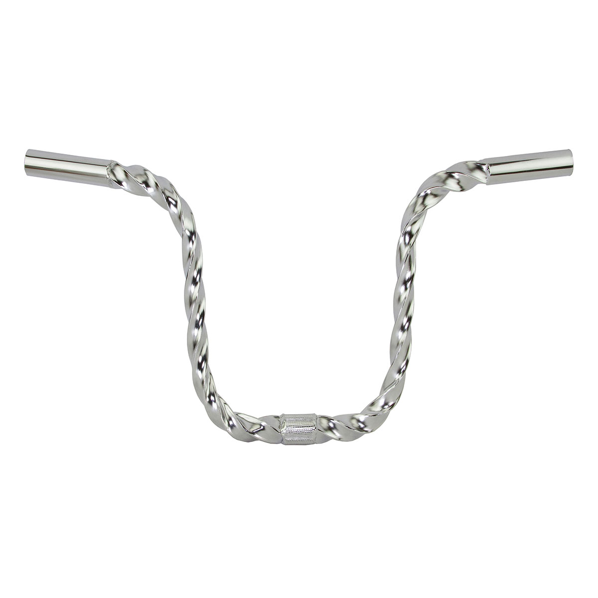 U Square Twisted Handlebar 9 25.4mm Chrome.