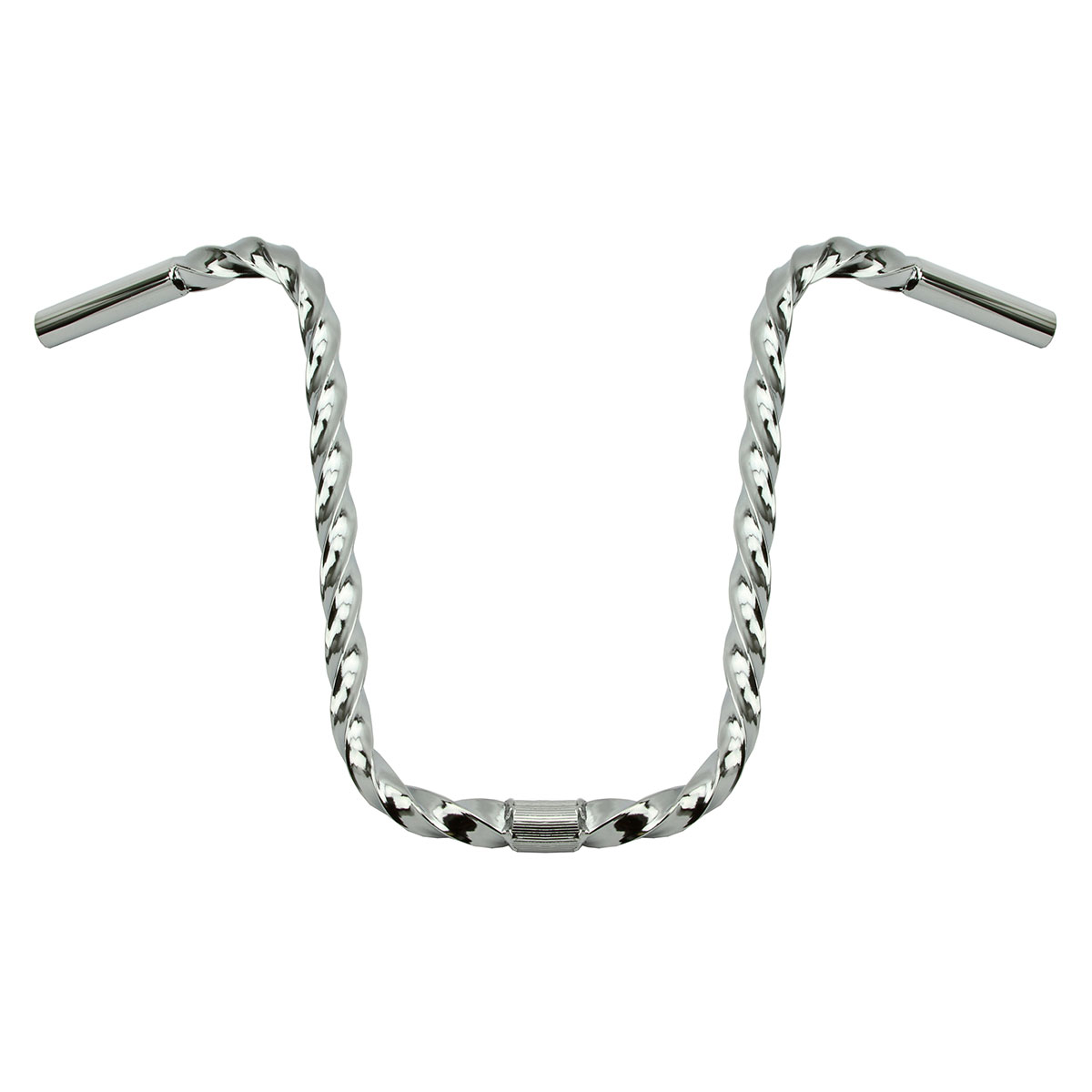 U Square Twisted Handlebar 13 25.4mm Chrome.