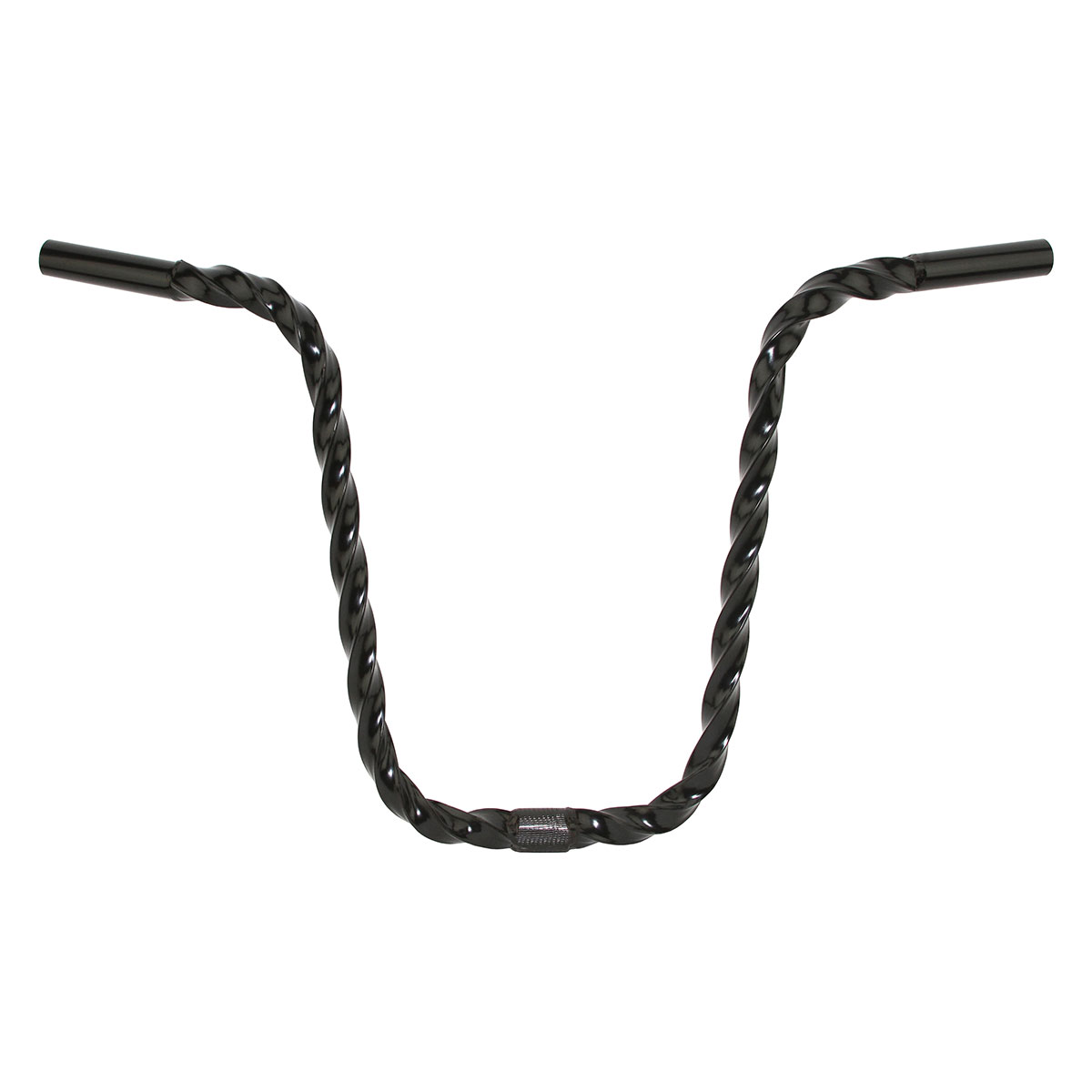 U Square Twisted Handlebar 13 25.4mm Black.