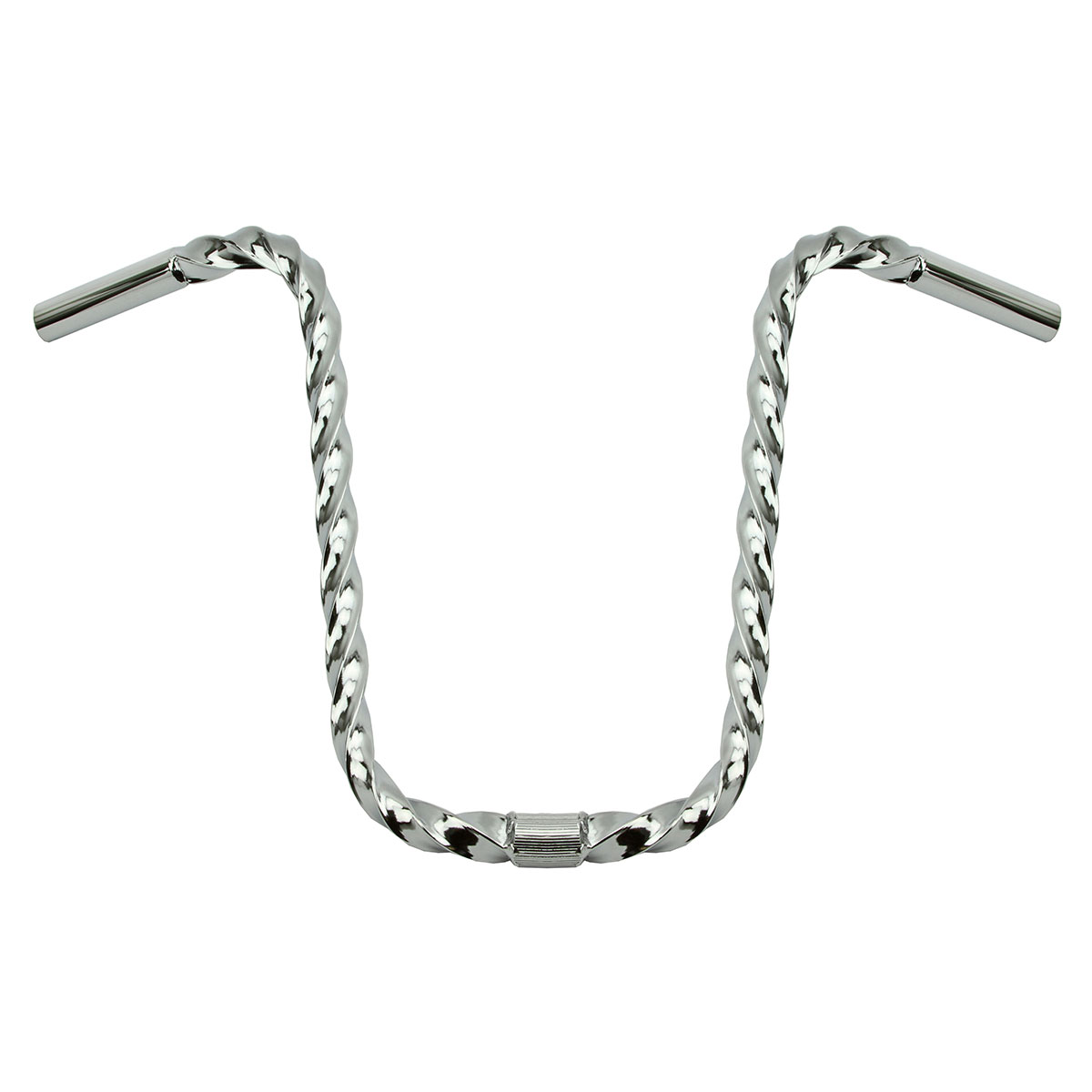 U Square Twisted Handlebar 15 25.4mm Chrome.