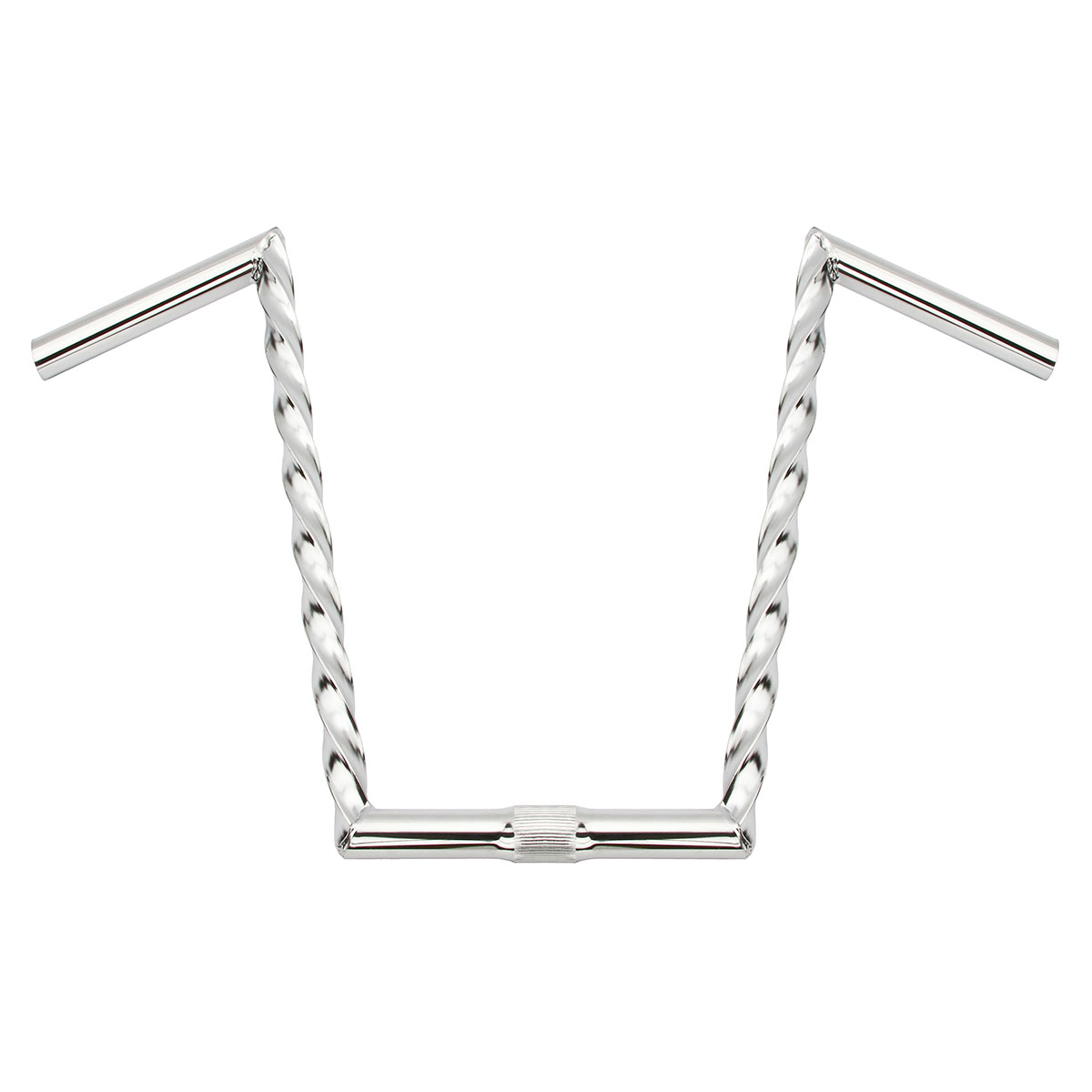 V Ape Square Twisted Handlebar 15 25.4mm Chrome.