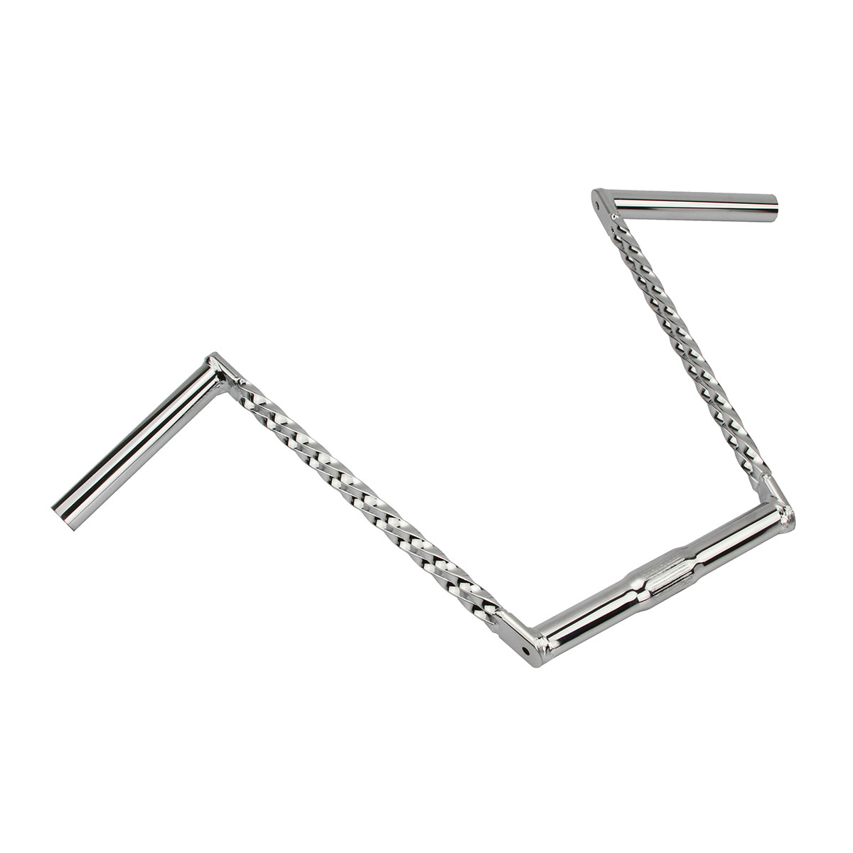Double Twisted Handlebar 12 25.4mm Chrome.