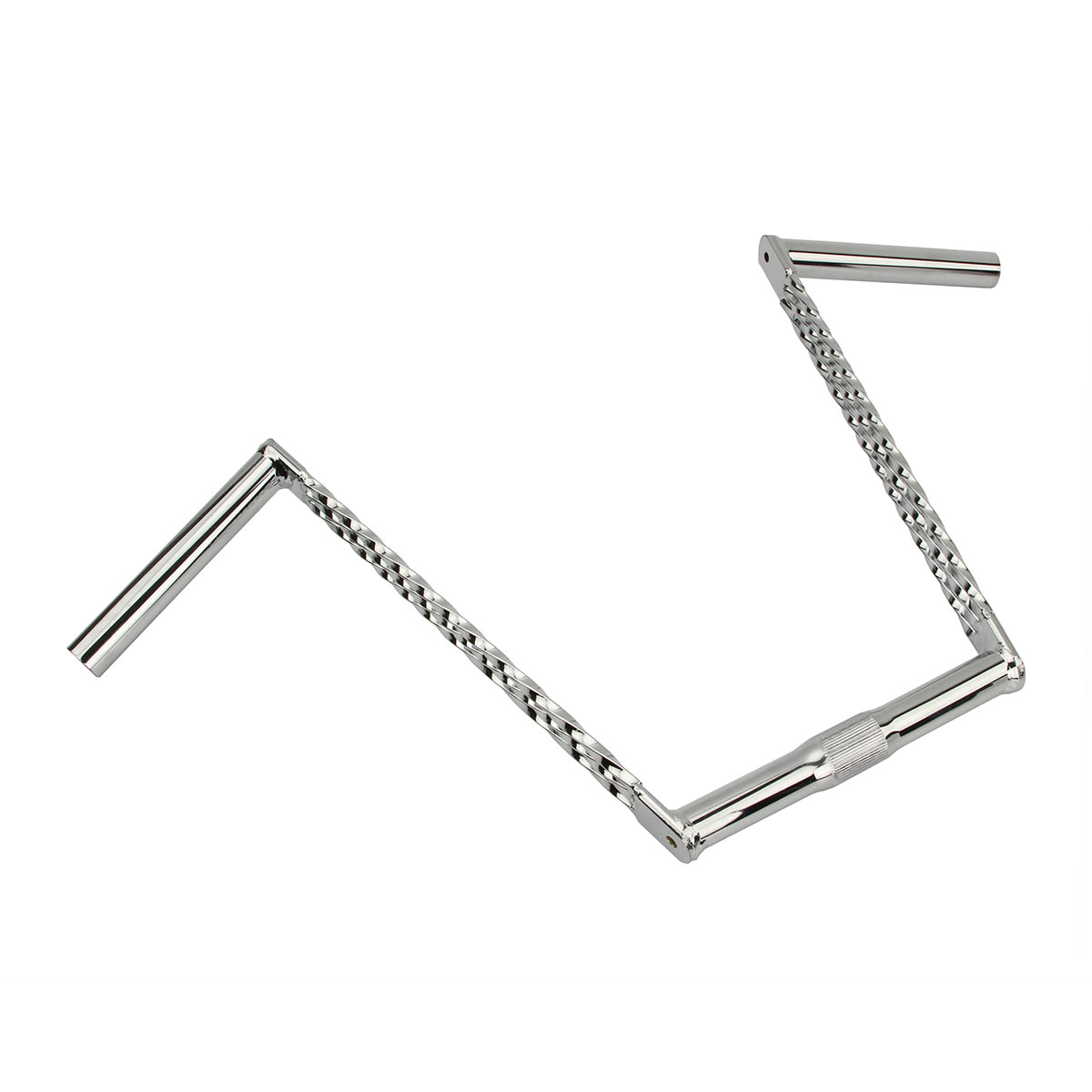Triple Twisted Handlebar 12 25.4mm Chrome.