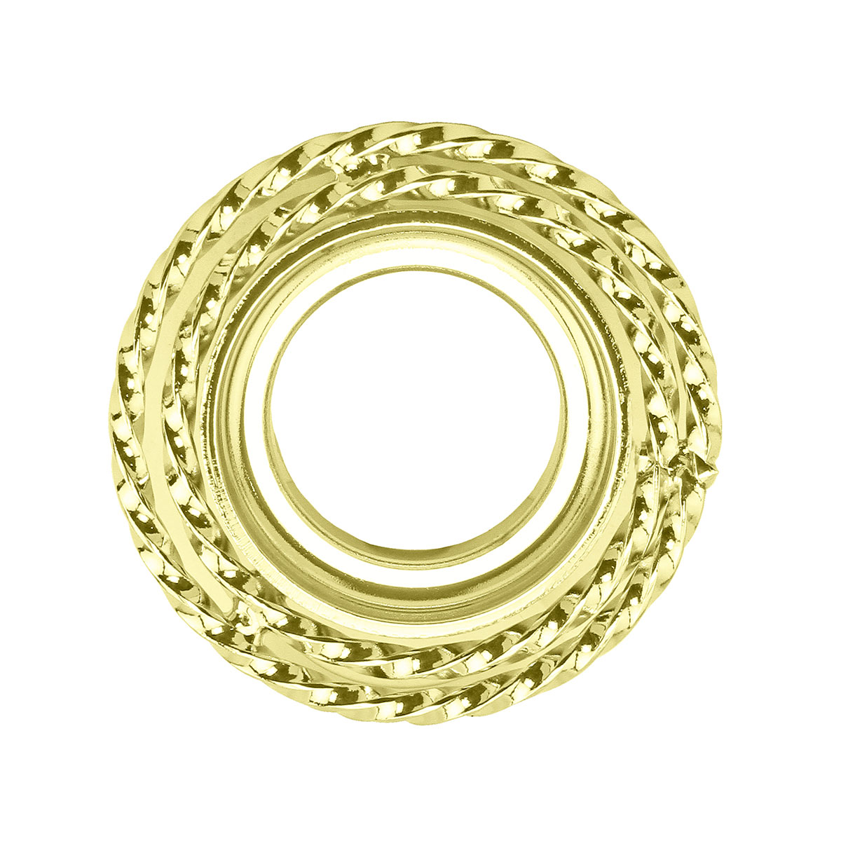 Lowrider Double Square Twisted Headset Cup 32.5mm Gold.