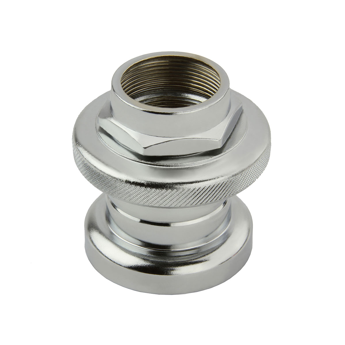 Threaded Steel Headset 22.2x30x27mm Chrome.