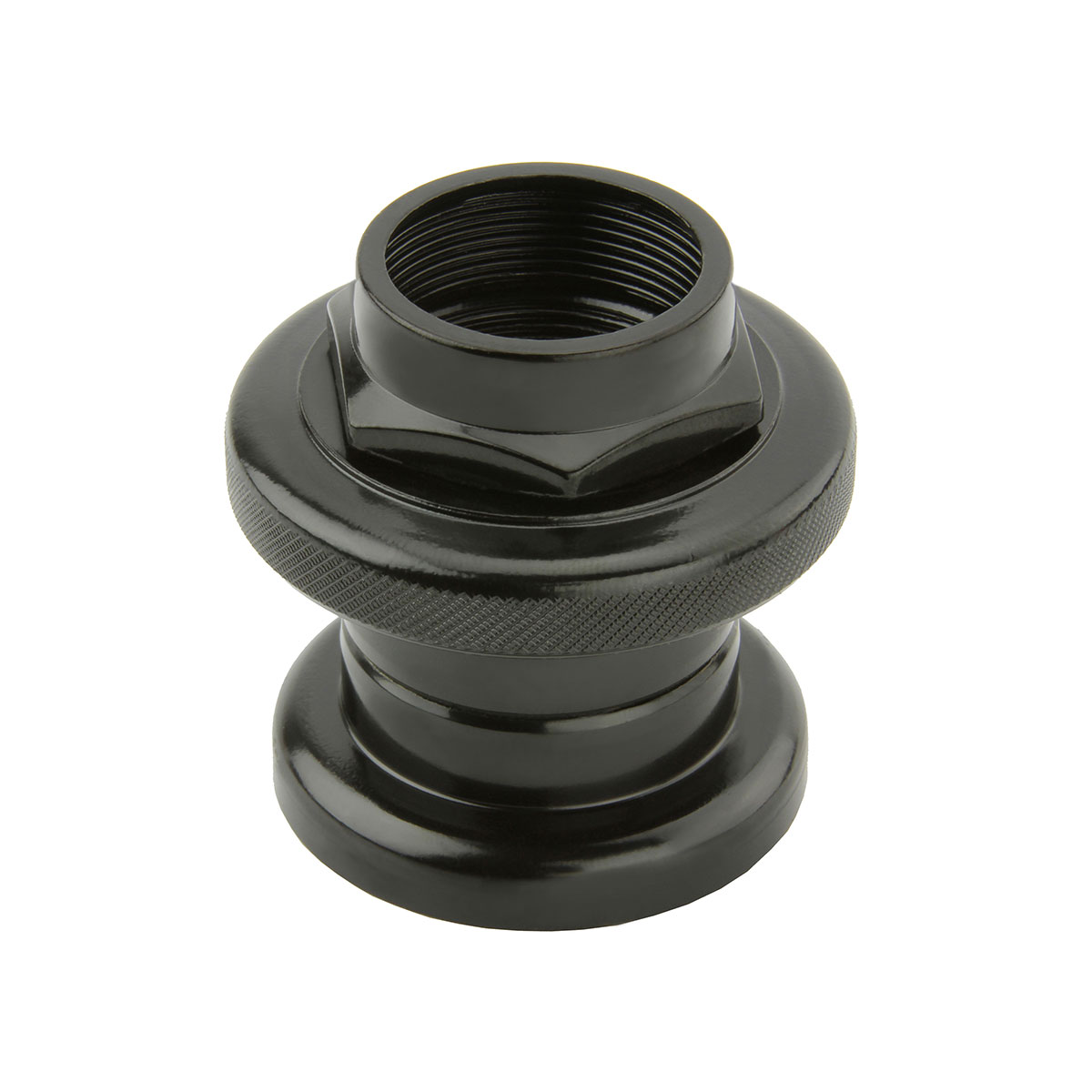 Threaded Steel Headset 22.2x30x27mm Black.
