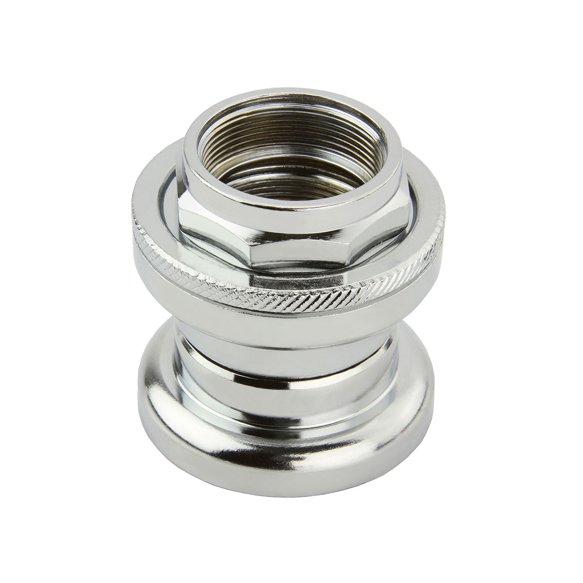Bmx Threaded Steel Headset 21.1x32.5x27mm Chrome.