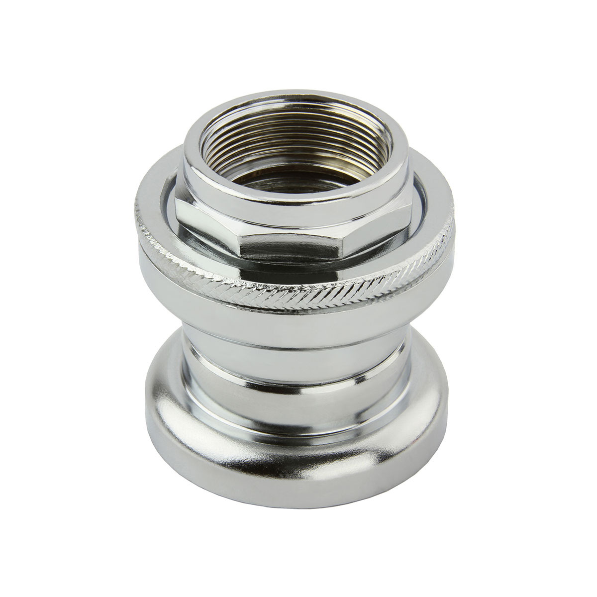 Bmx Threaded Steel Headset 22.2x32.5x27mm Chrome.