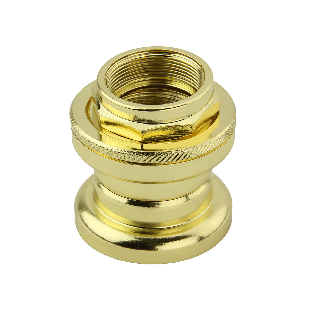Bmx Threaded Steel Headset 22.2x32.5x27mm Gold.