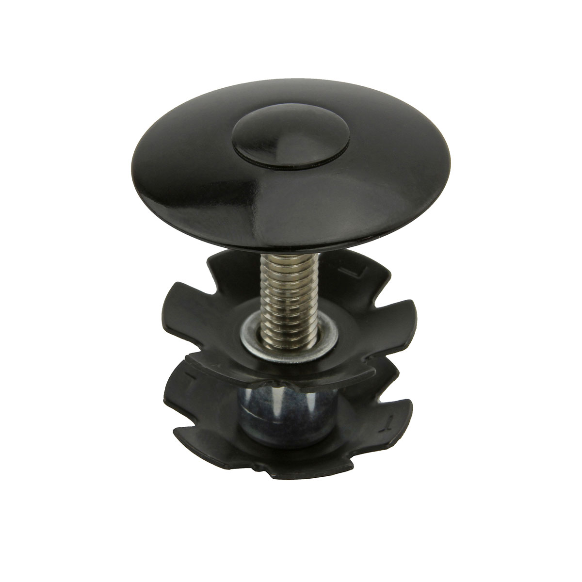 Headset Alloy Tap 1-1/8 Caps Black.