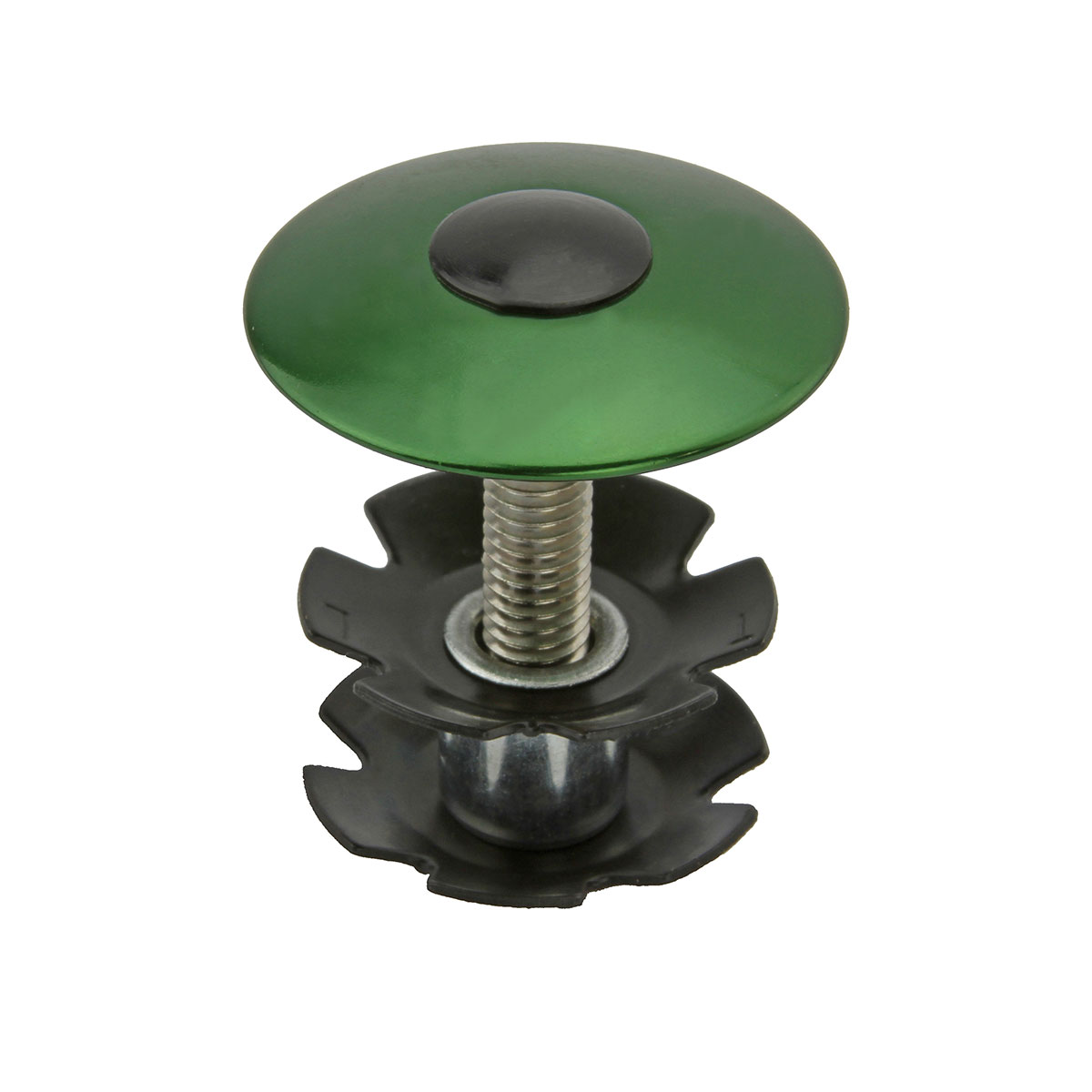 Headset Alloy Tap 1-1/8 Caps Green.