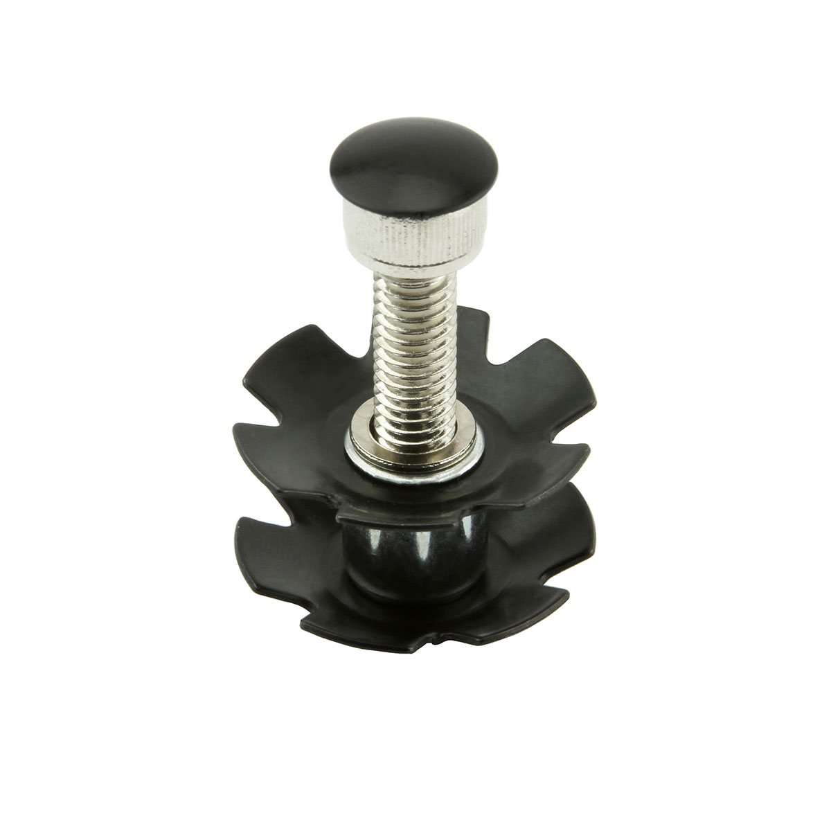 Headset Star Nuts & Bolt 1-1/8 Black Chrome.
