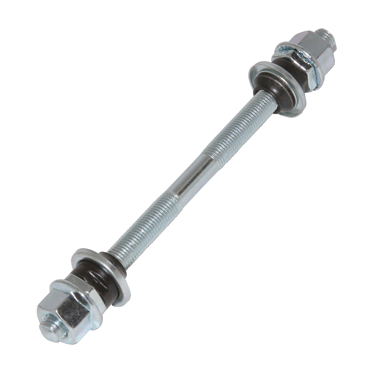 Rear Hub Axle 3/8x175mm Chrome.