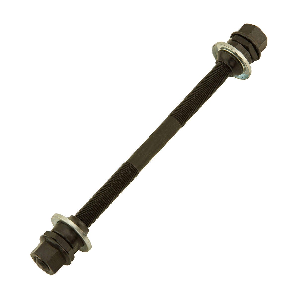 Rear Hub Axle 3/8x175mm Black.