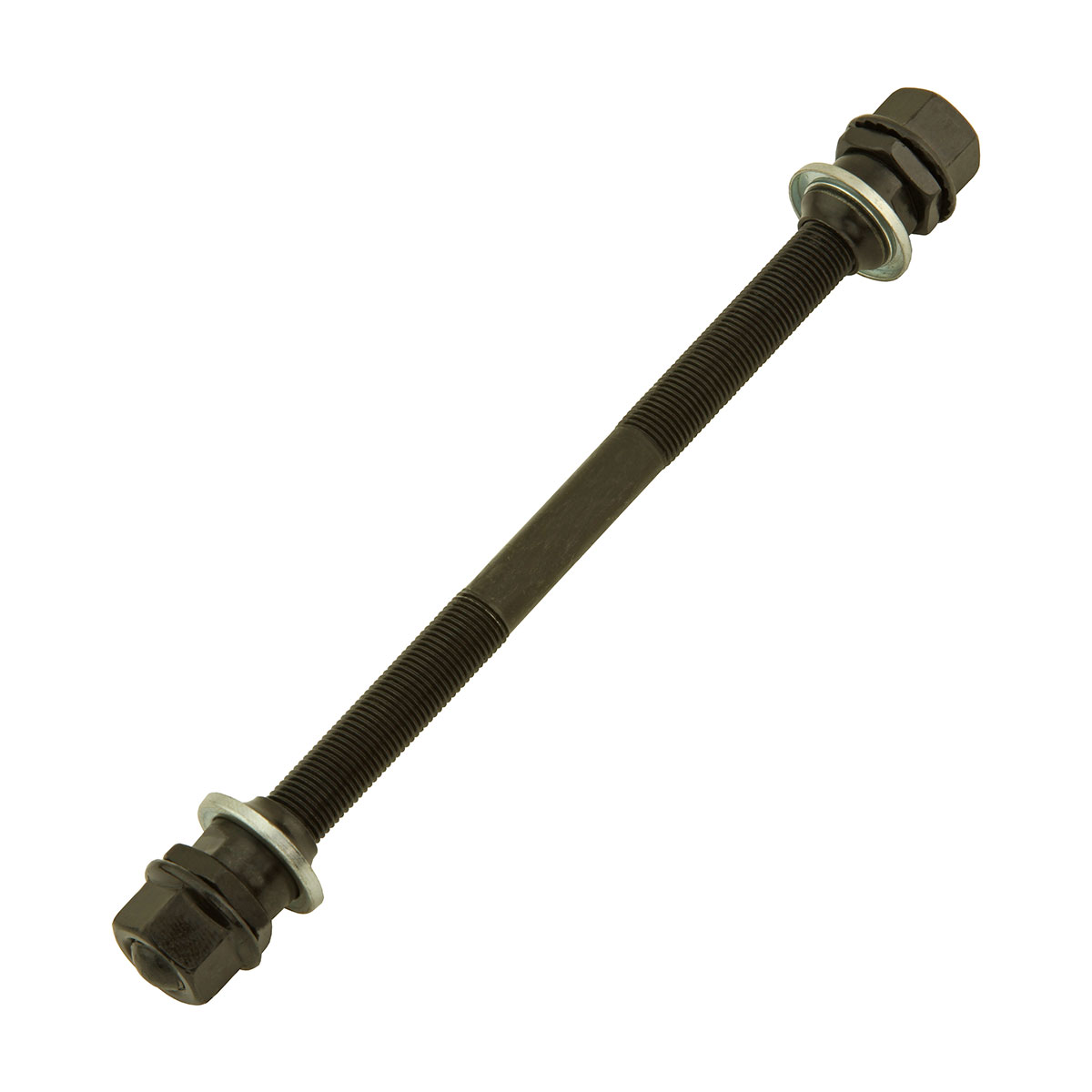 Hub Axle 3/8x175mm 5/16 Cone Black.