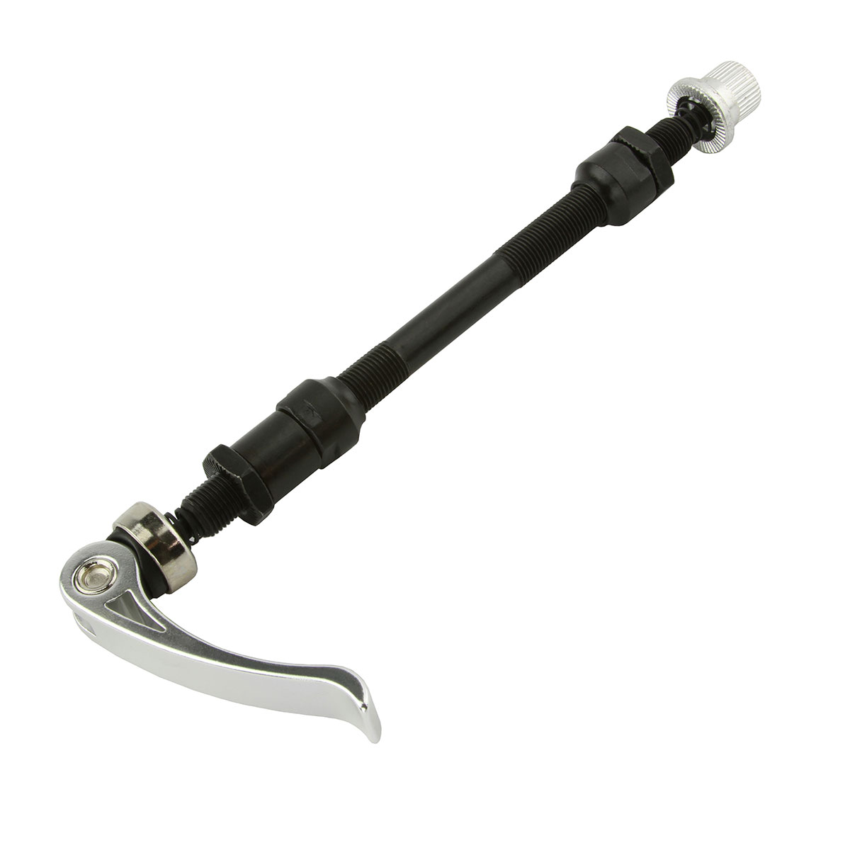 Rear Quick Release Axle and Skewer 3/8 Silver.