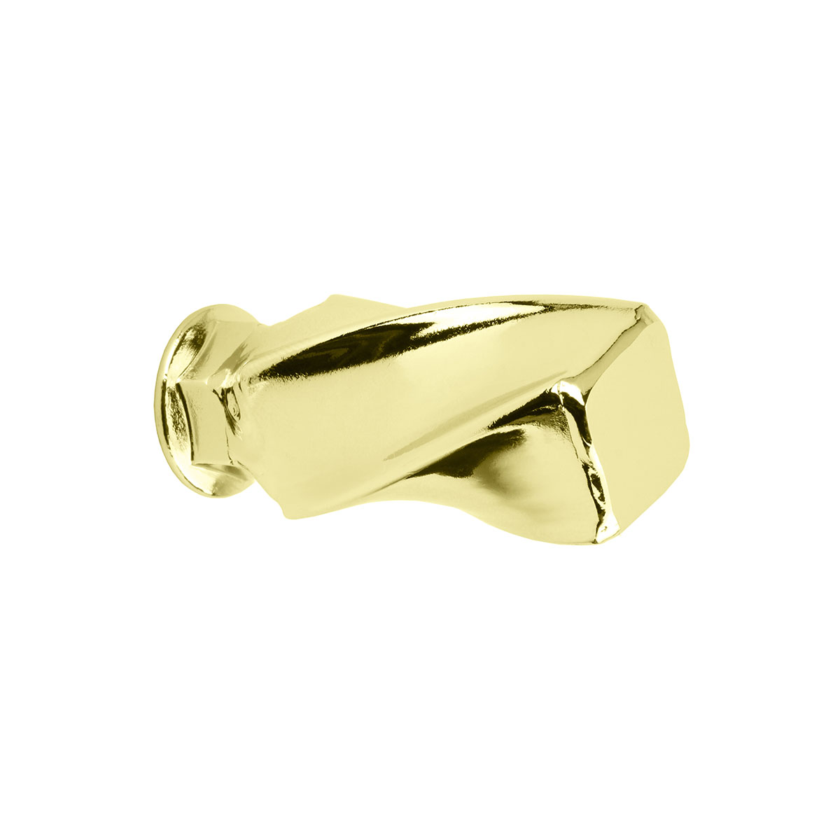 Twisted Square Nut 3/8 x 26t Gold.