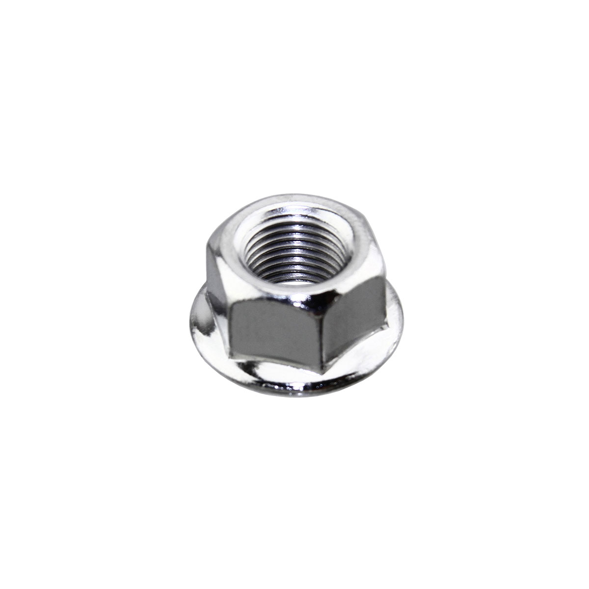 Hub Axle Nut Rear 10x1mm Chrome.