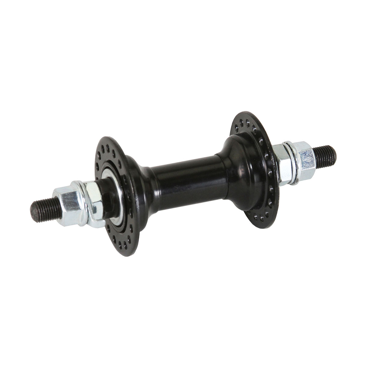 Steel Front Hub 36h 105g Black.
