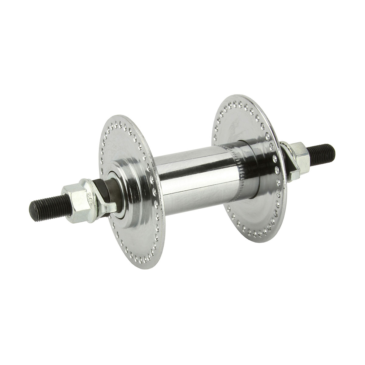 Steel Front Hub 72h 80g Chrome.