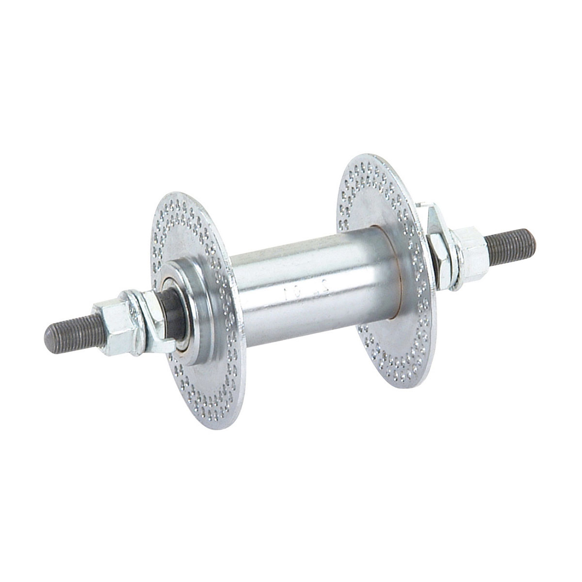 Steel Front Hub 144h 80g Chrome.