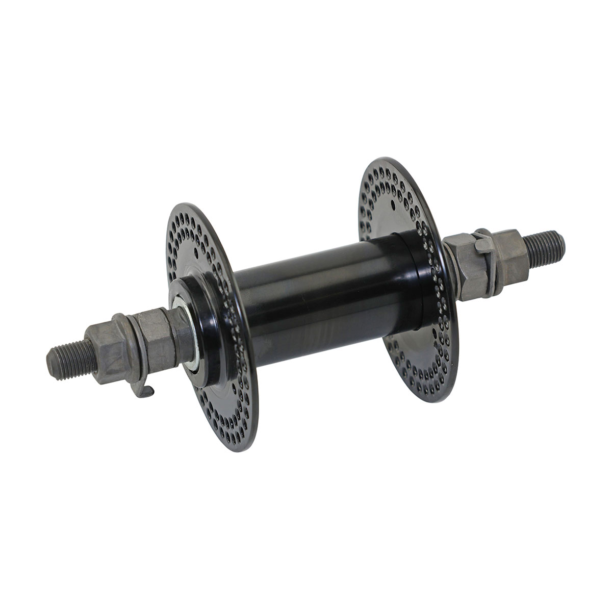 Steel Front Hub 144h 80g Black.