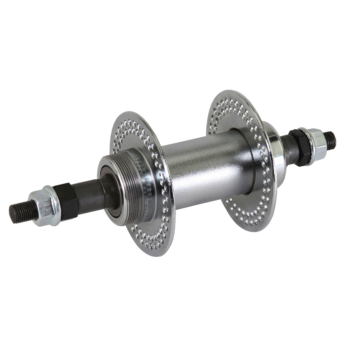 Steel Rear Hub 144h 80g Chrome.