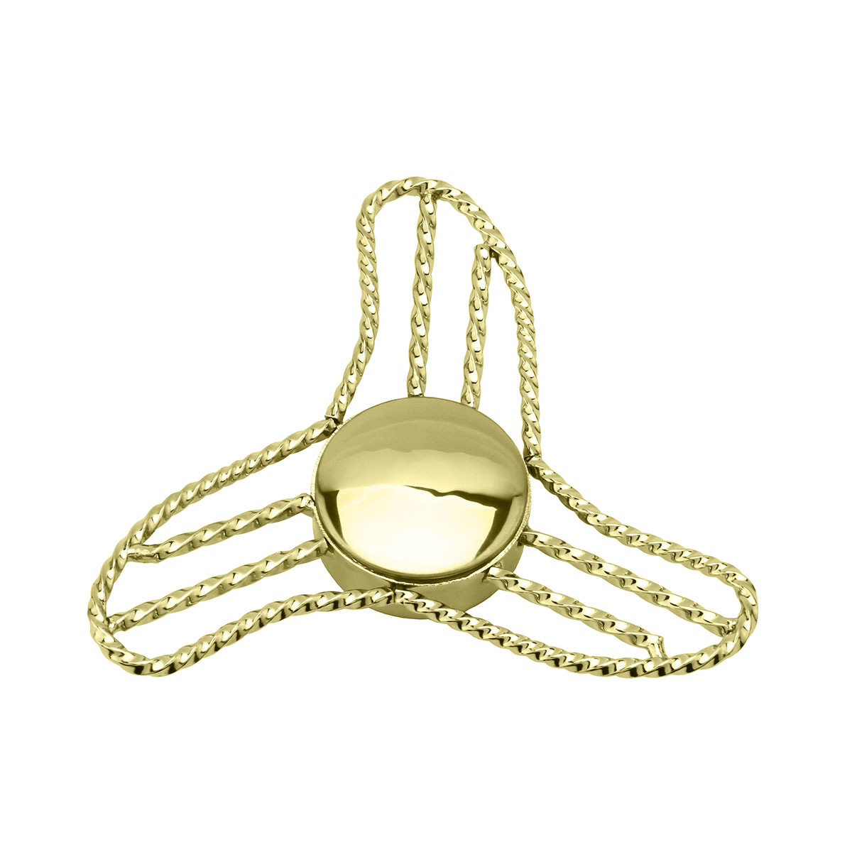 Boom Ring Twisted Knock-Off T/Less Gold.