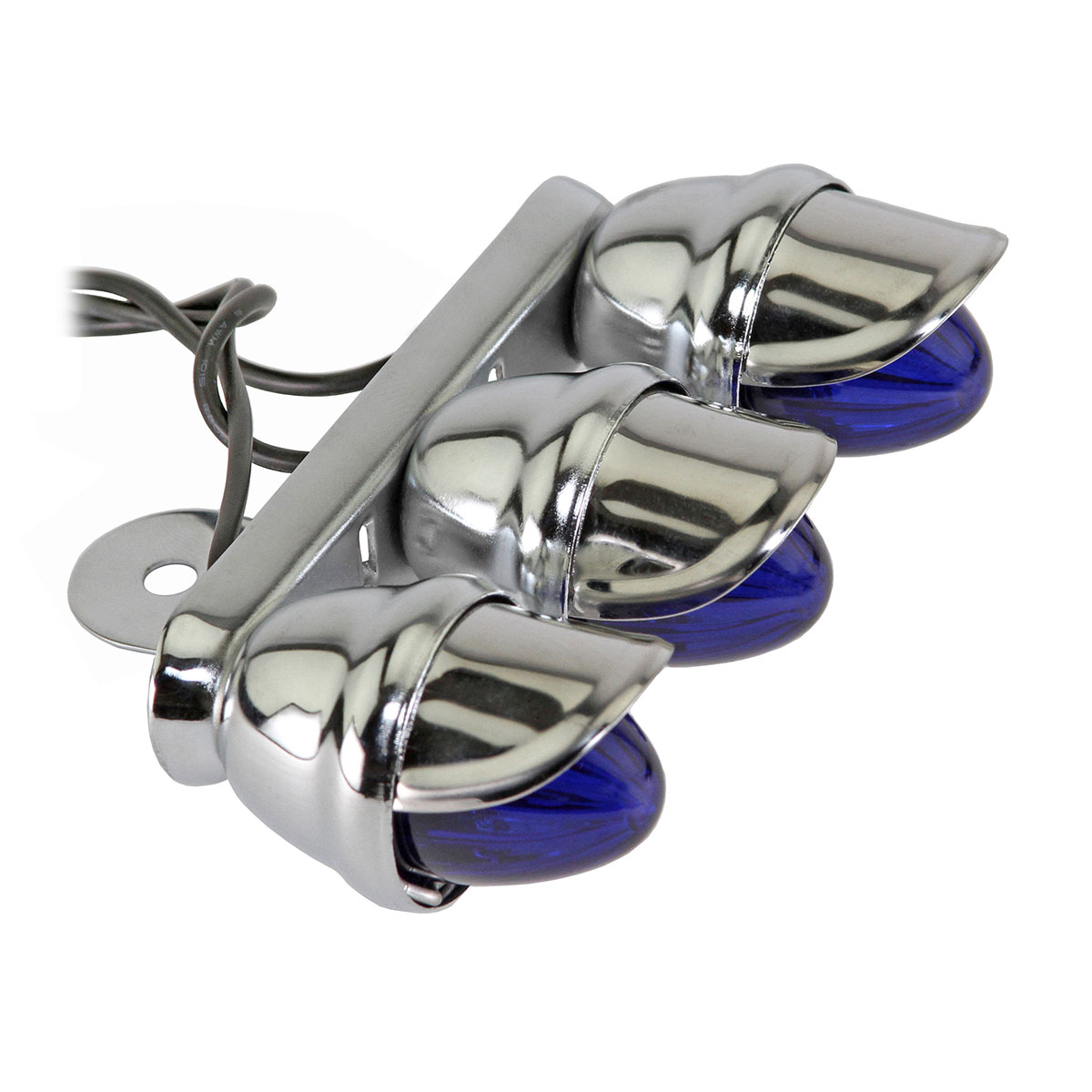 Triple Mini Bee Light 781 Chrome/Blue.