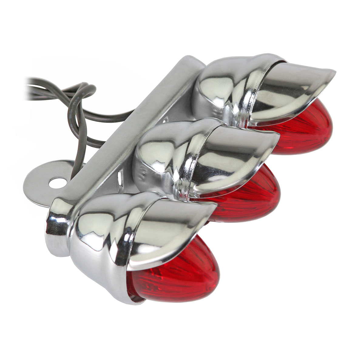 Triple Mini Bee Light 781 Chrome/Red.