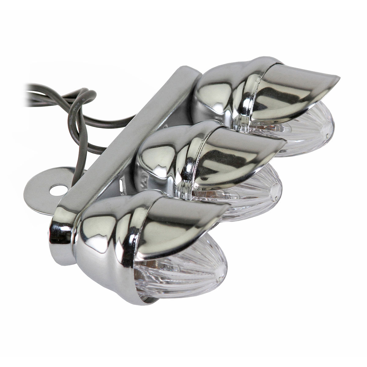 Triple Mini Bee Light 781 Chrome/Clear.