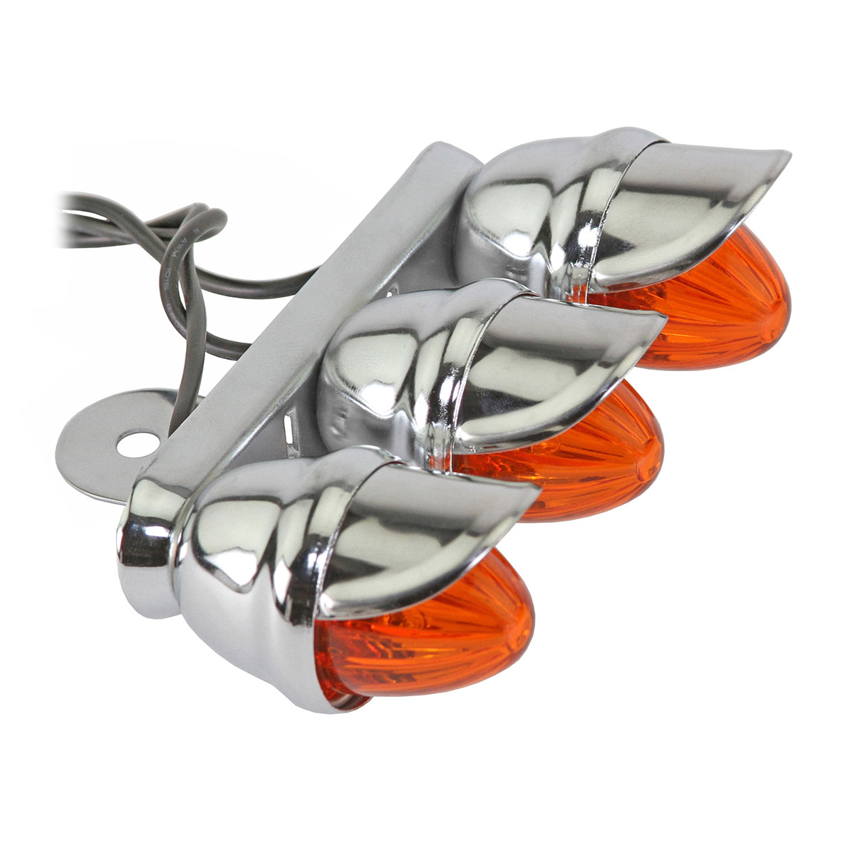 Triple Mini Bee Light 781 Chrome/Amber.