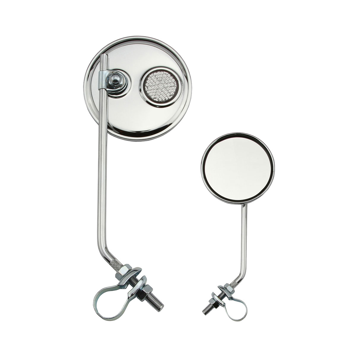 Round Mirror Chrome Clear Reflectors.
