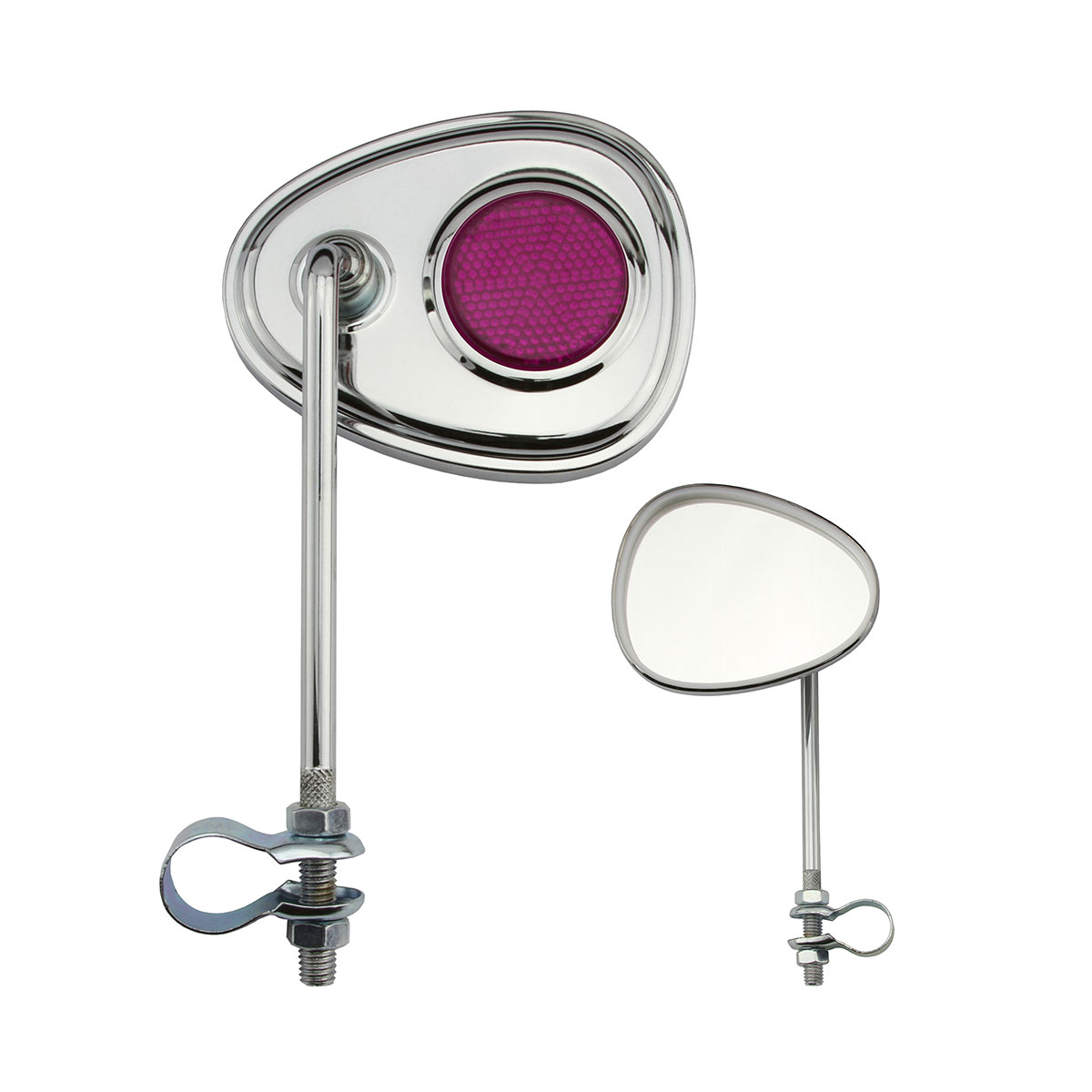 V Mirror Chrome Purple Reflectors.