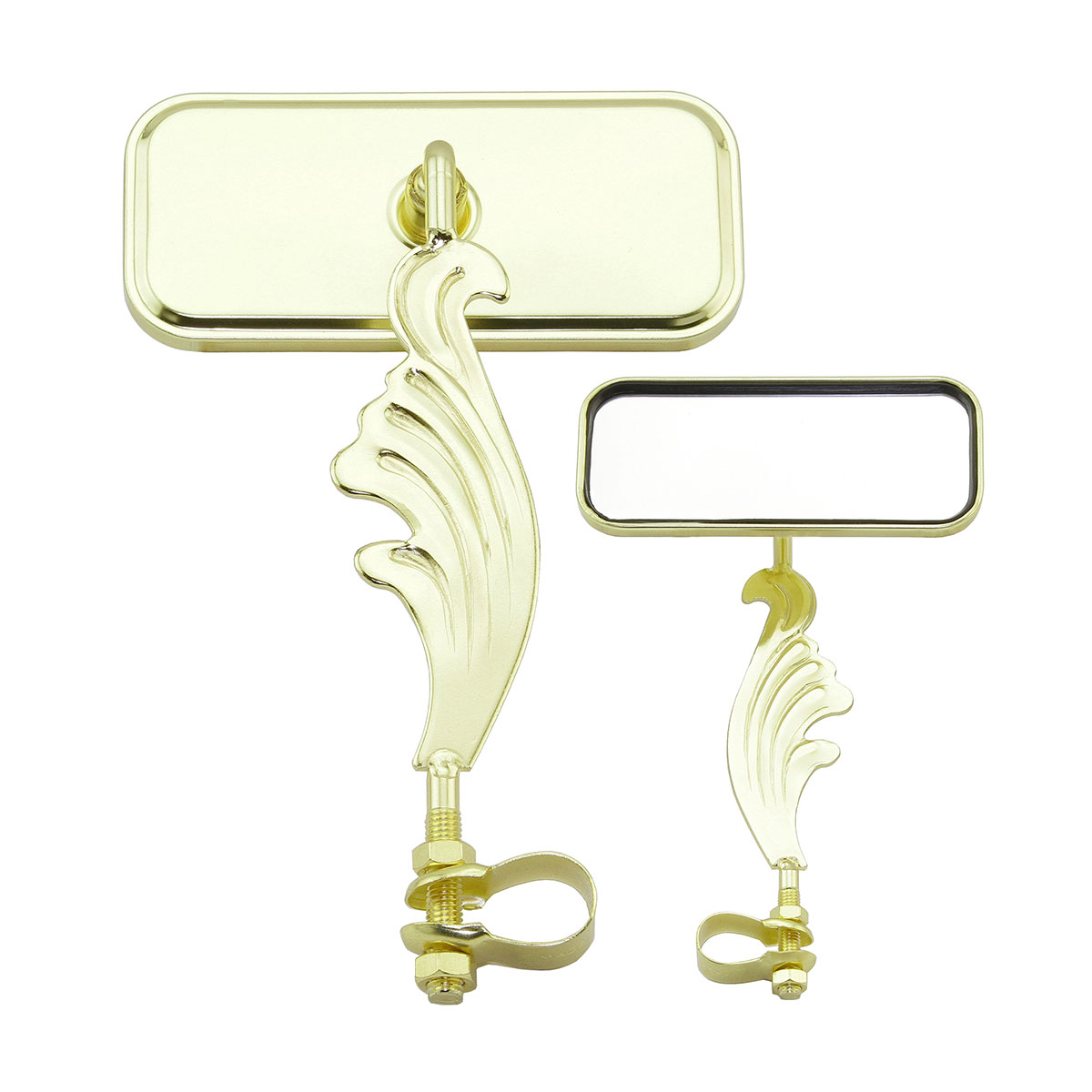 Rectangle Wing Mirror Right All Gold.
