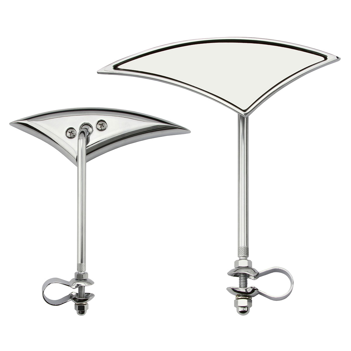 Alloy Axe Mirror Left Chrome.